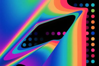 多彩抽象几何插画 多彩抽象几何插画