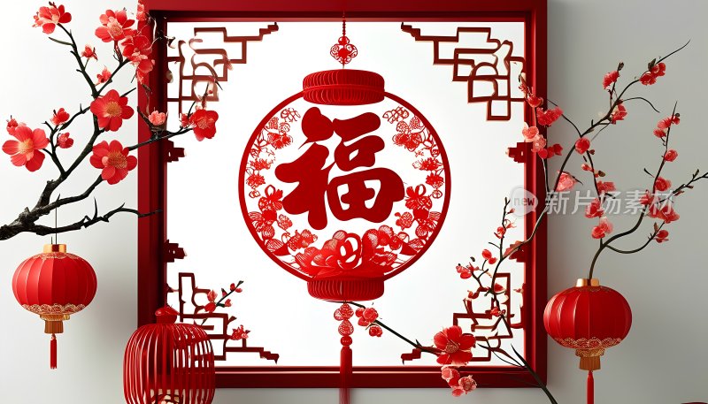 中国传统文化 新年 春节 福气 吉祥 好运