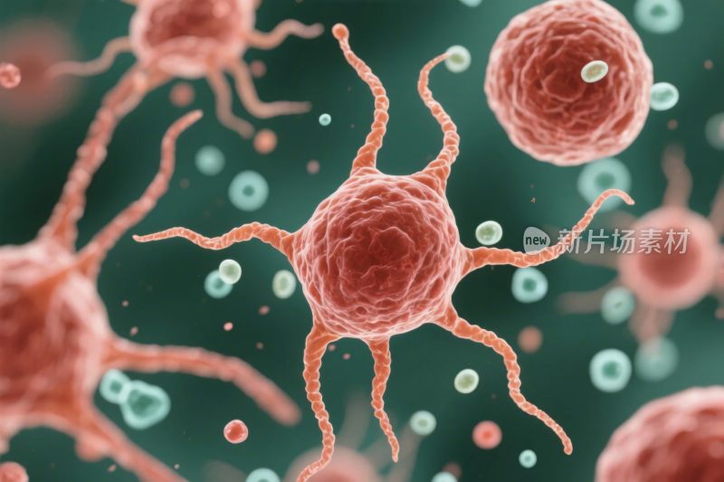 细胞微生物显微图