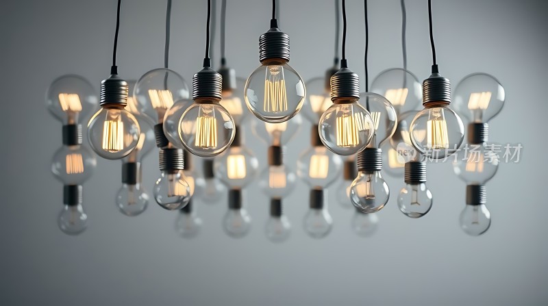 复古灯泡吊饰简约现代风格