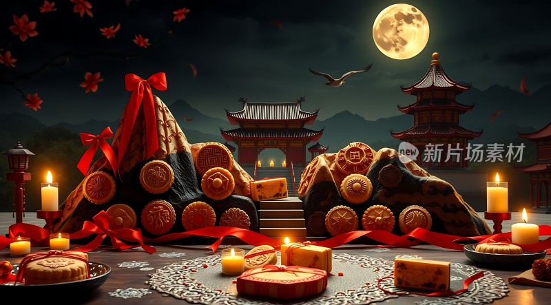 中秋月圆人团圆