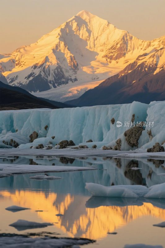 雪山冰川自然风光