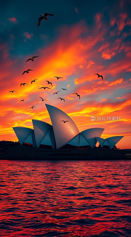悉尼歌剧院日落美景