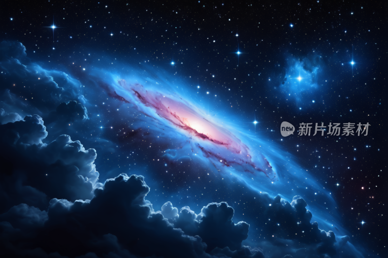 星系的图像其中心一个鲜红色的圆盘背景图片