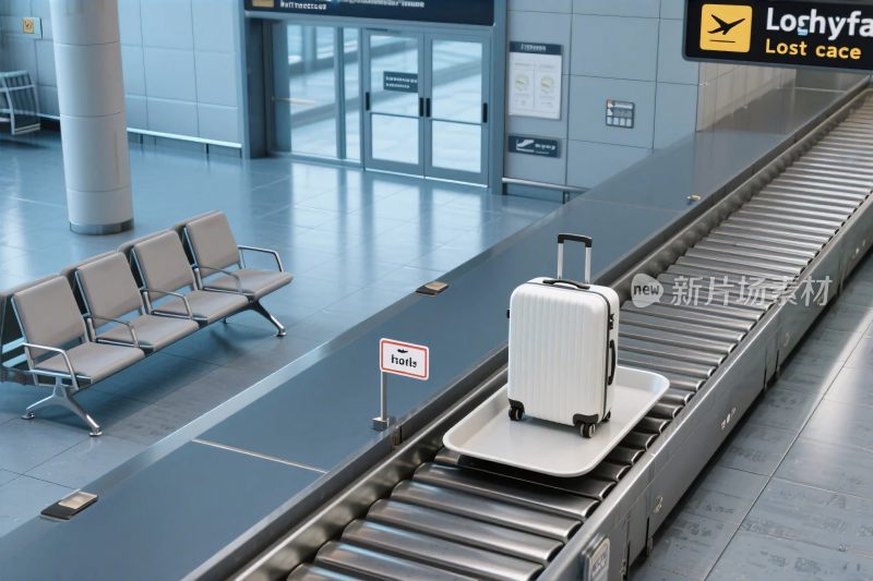 机场行李传送带场景