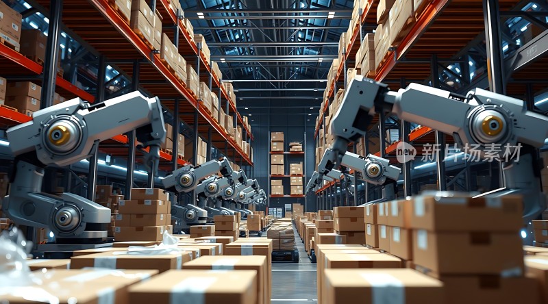 智能仓储机器人高效作业