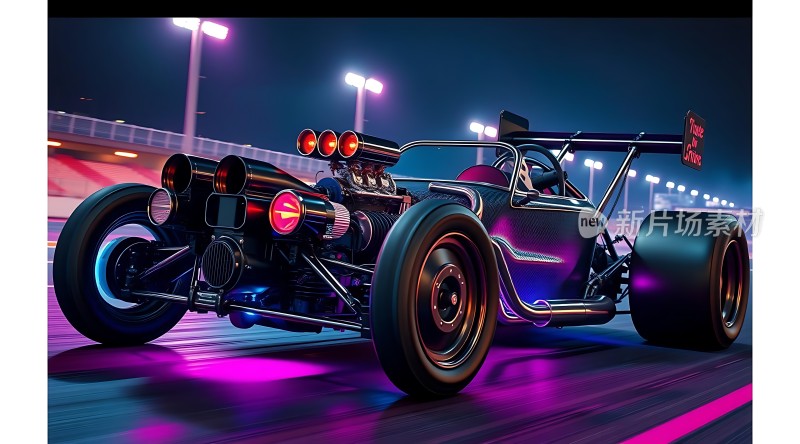 霓虹之夜未来赛车盛宴