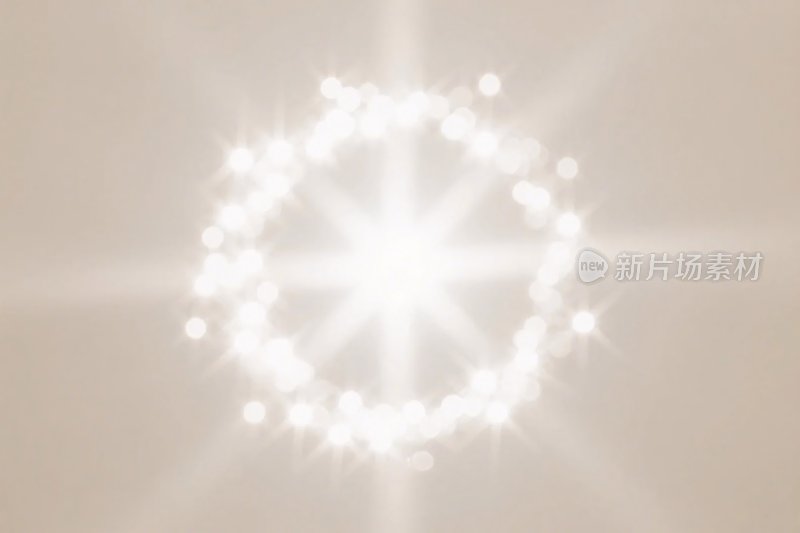 发光圆形光斑特效背景