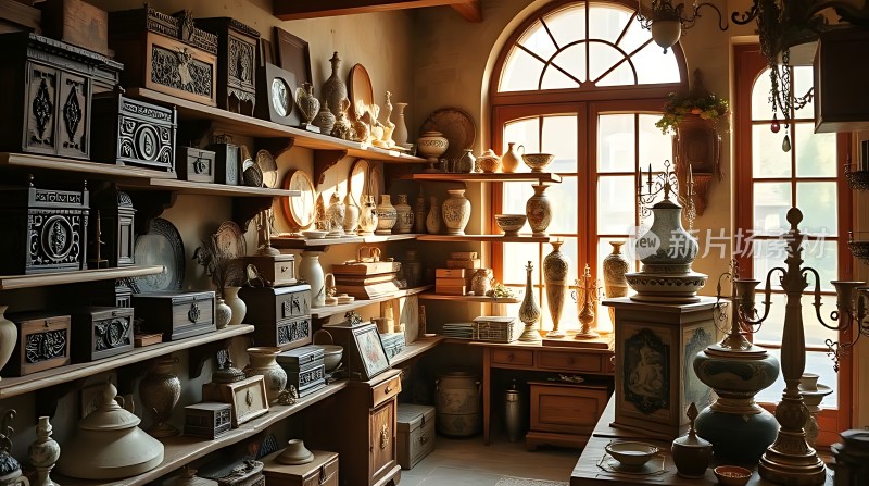 古董瓷器陈列室