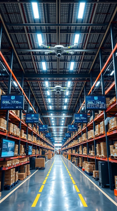 智能仓库高效物流无人机监控精准管理