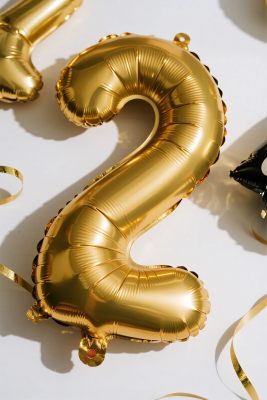 金色数字气球装饰 金色数字气球装饰