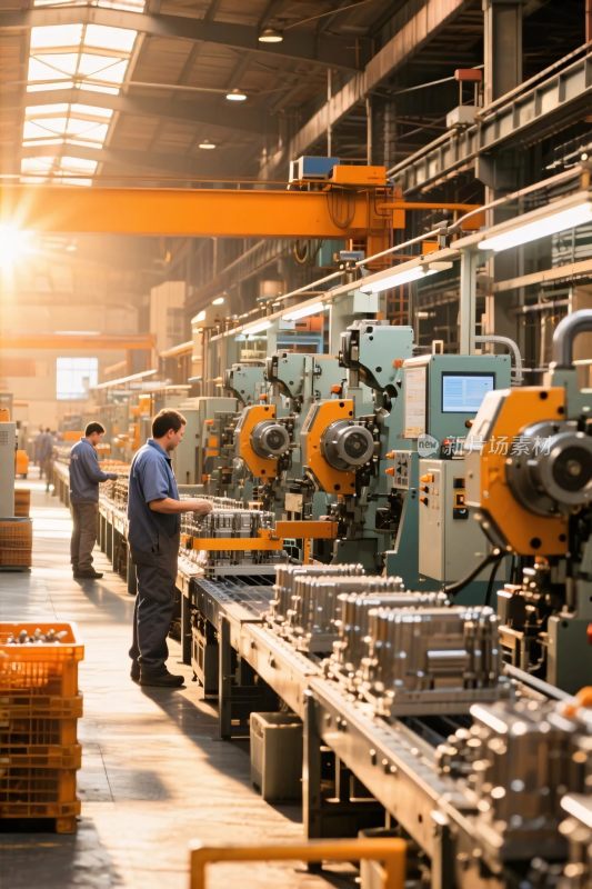 工业车间生产作业场景