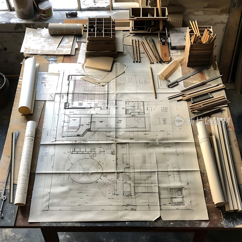 设计蓝图与绘图工具的结合