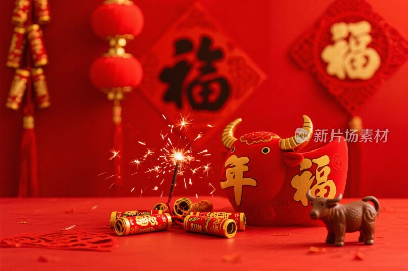 春节喜庆福字布置