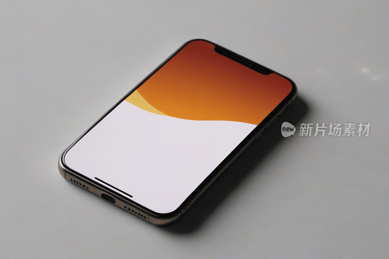 白屏手机的特写高清图片