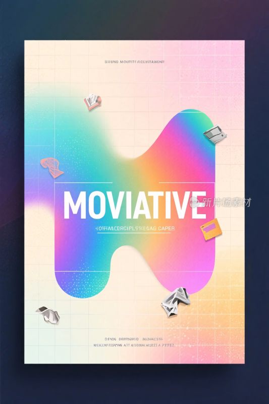 渐变色彩创意海报