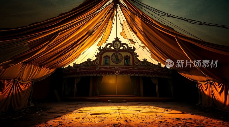 废弃马戏团帐篷