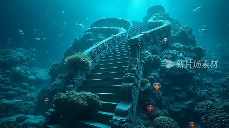 水下秘境通往未知世界的阶梯