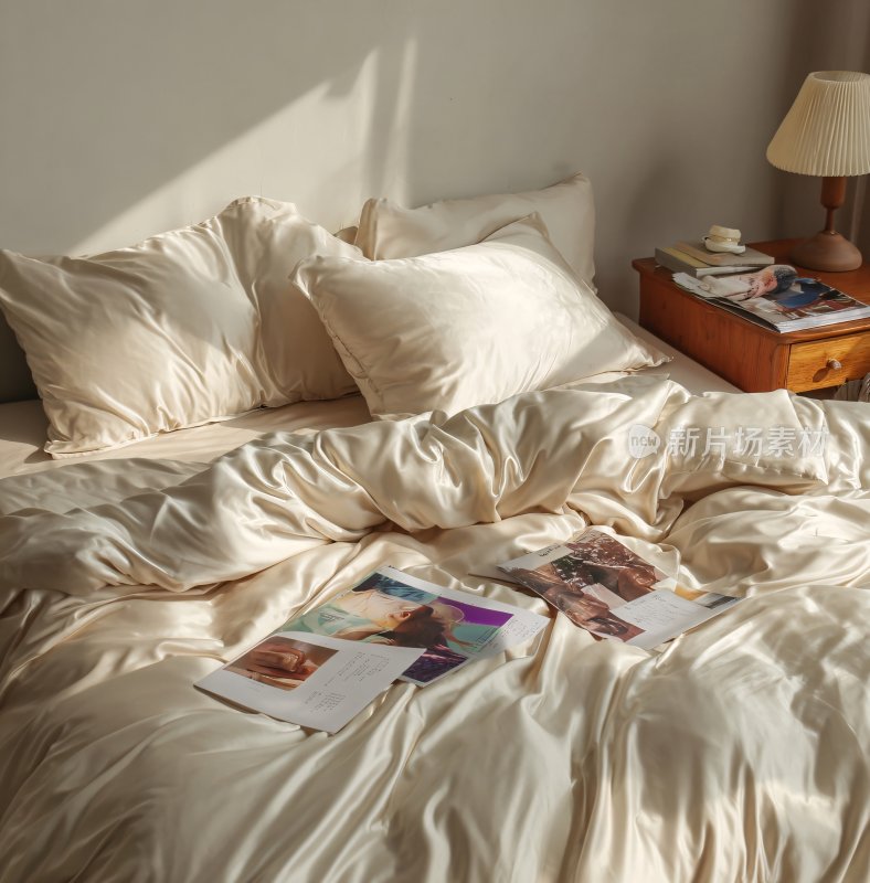 温馨卧室床上场景