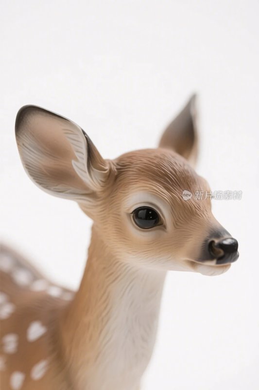 可爱小鹿摆件特写