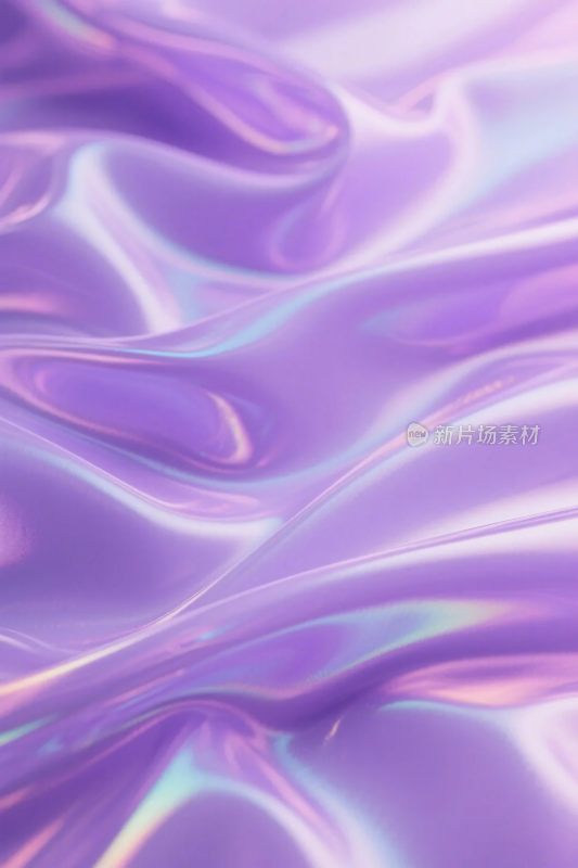 紫色渐变流动插画