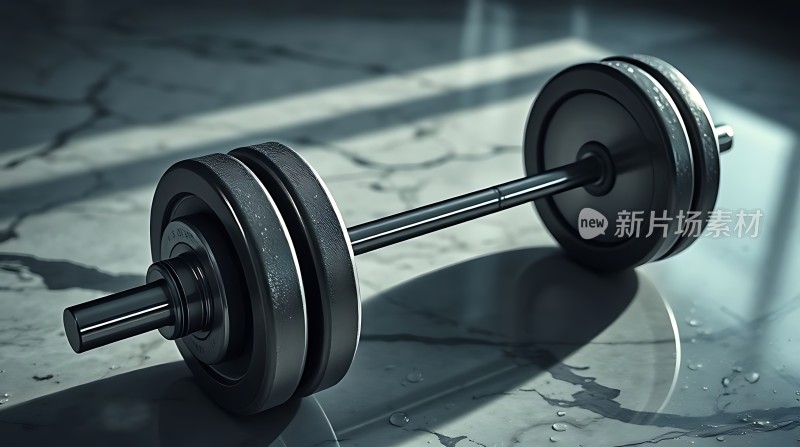健身器材展示杠铃静待挑战