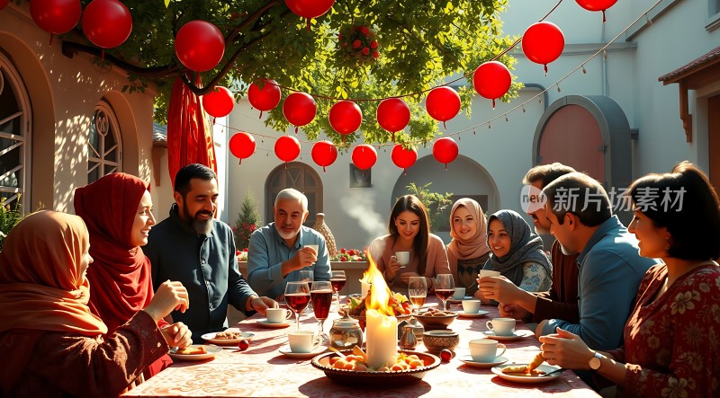 家庭聚会温馨时刻