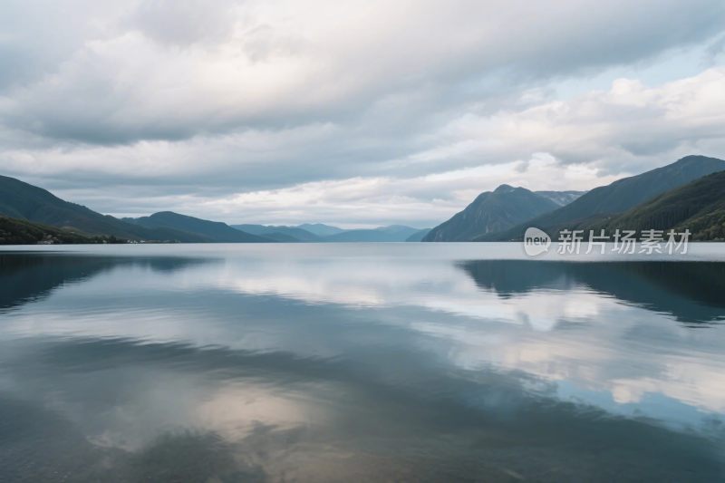 山水湖景静谧风光