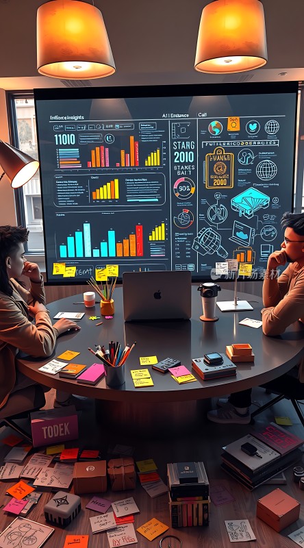 创意碰撞头脑风暴会议现场