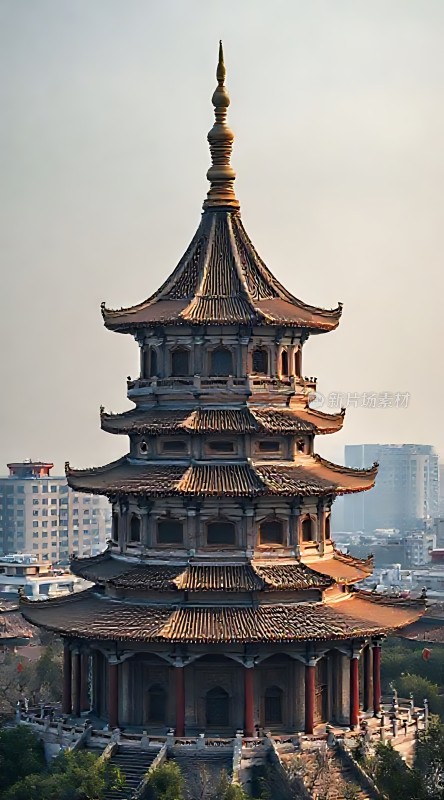 东方宝塔城市地标历史与未来交融