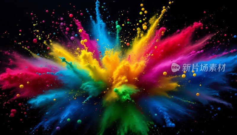 五彩斑斓的色彩爆炸