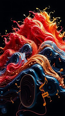 色彩斑斓的音乐旋律