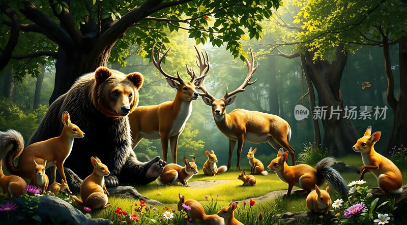 森林里的和谐共处