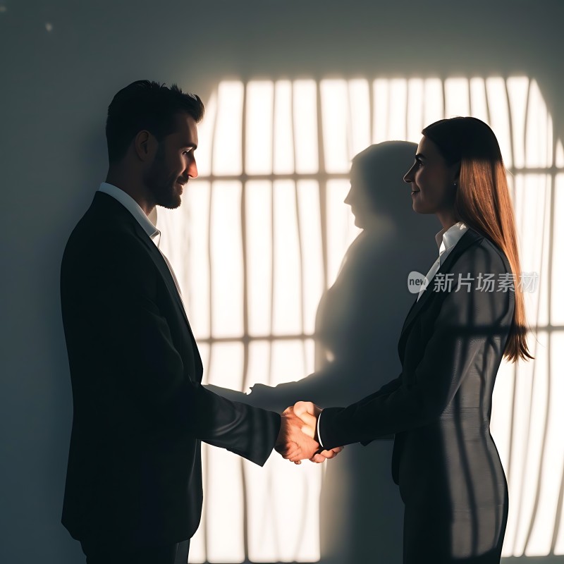 阳光下的商务合作