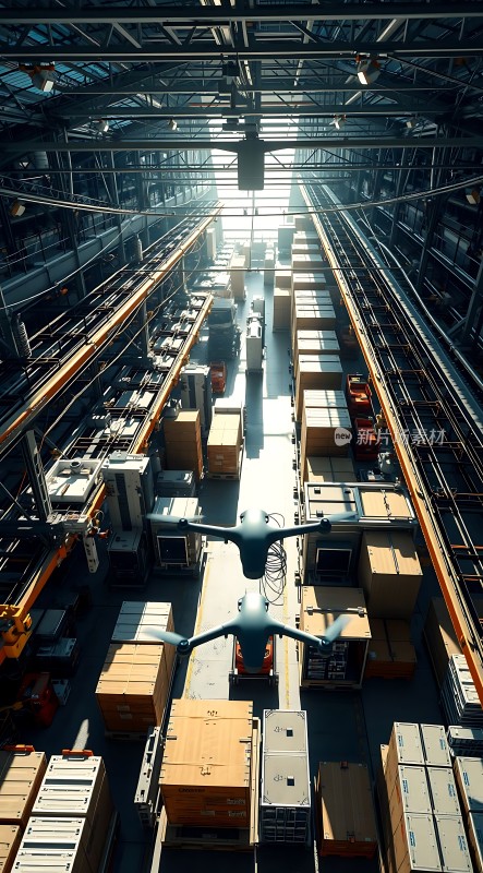 智能物流中心无人机高效作业