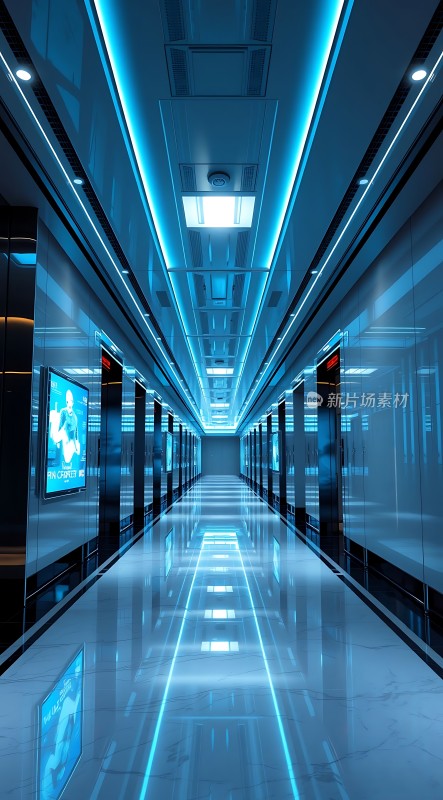 科技感走廊未来主义风格