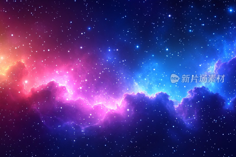 梦幻绚丽的星空景象