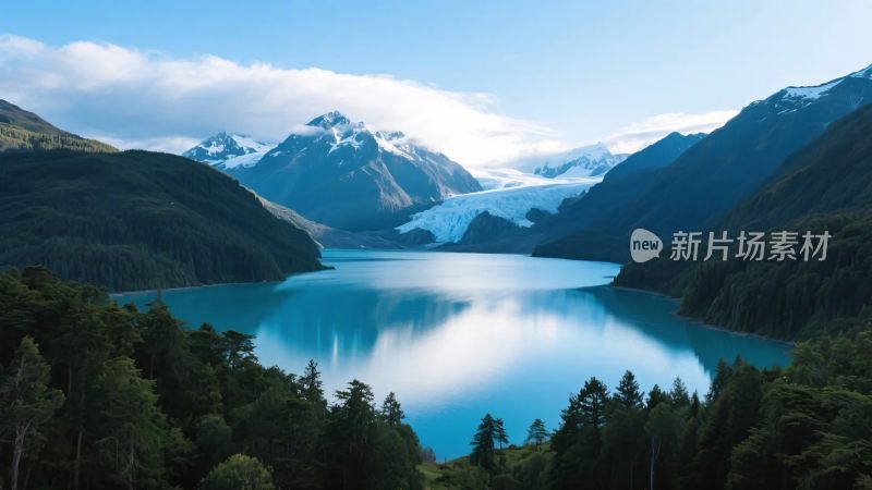 山水湖泊自然风光