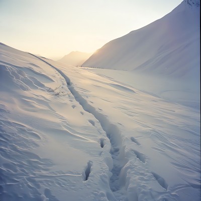 雪原上的足迹 雪原上的足迹