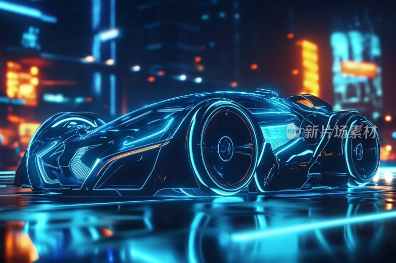 未来感炫酷概念跑车