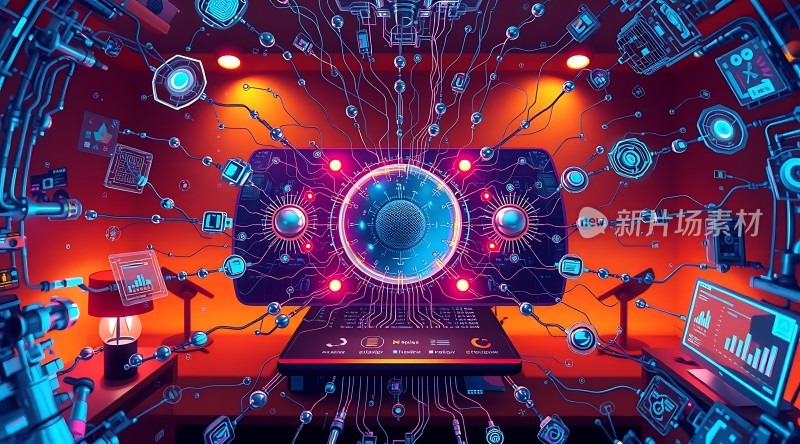 未来科技实验室智能设备与数据交互