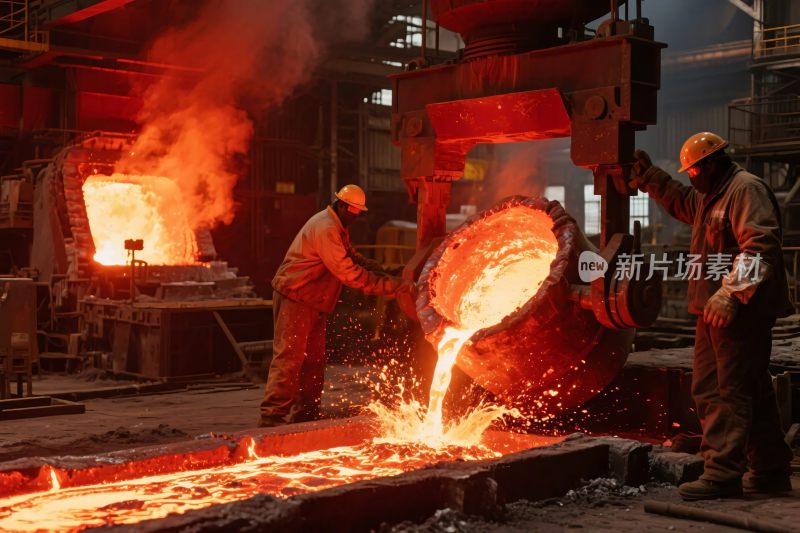工业炼钢作业场景