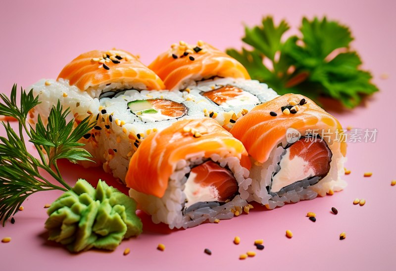 三文鱼黄瓜寿司卷