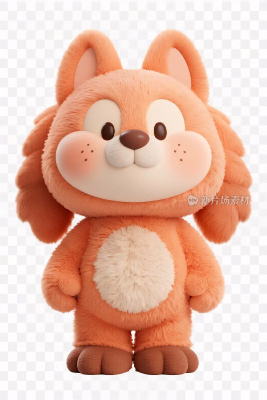 卡通拟人动物玩偶