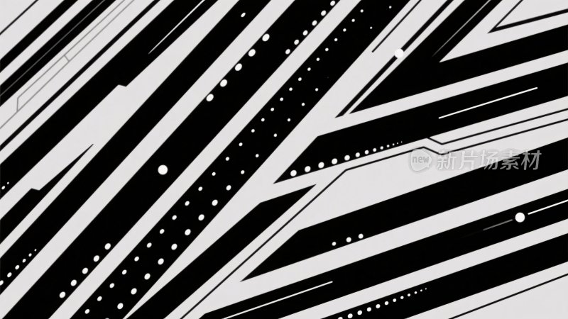 黑白线条抽象图案