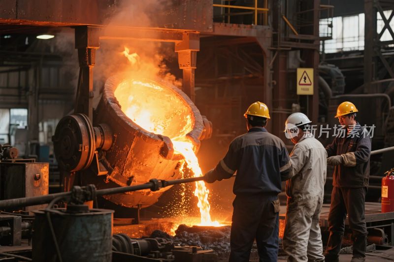 工业炼钢作业场景
