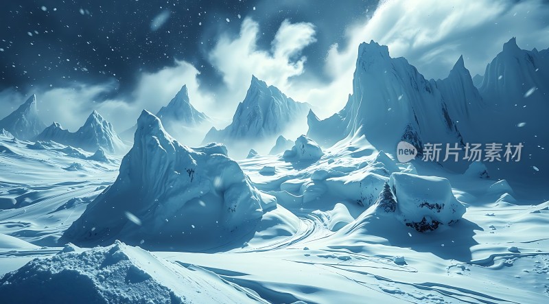 冰雪奇缘极地雪原