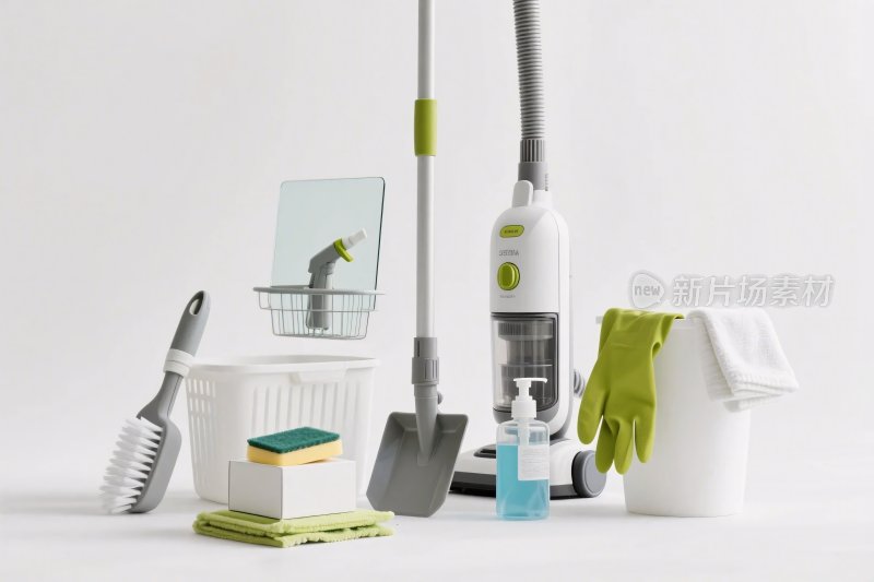 清洁用品插画集合