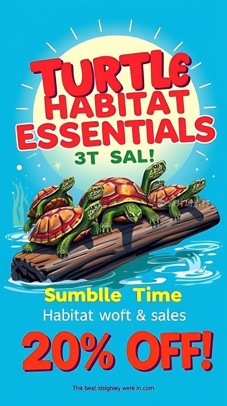海龟栖息地必备品大促！20%折扣等你来抢！