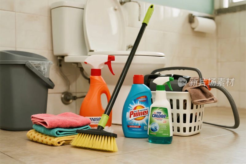 卫生间清洁用品展示